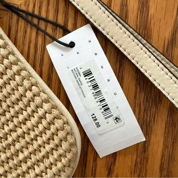 AIMEE KESTENBERG Midtown Wristlet Pouch Natural Raffia - Picture 9 of 10